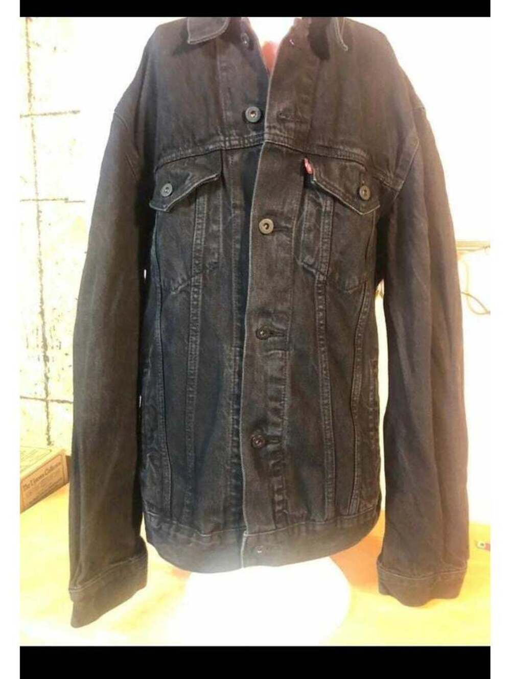 Levis black denim Jean Jacket